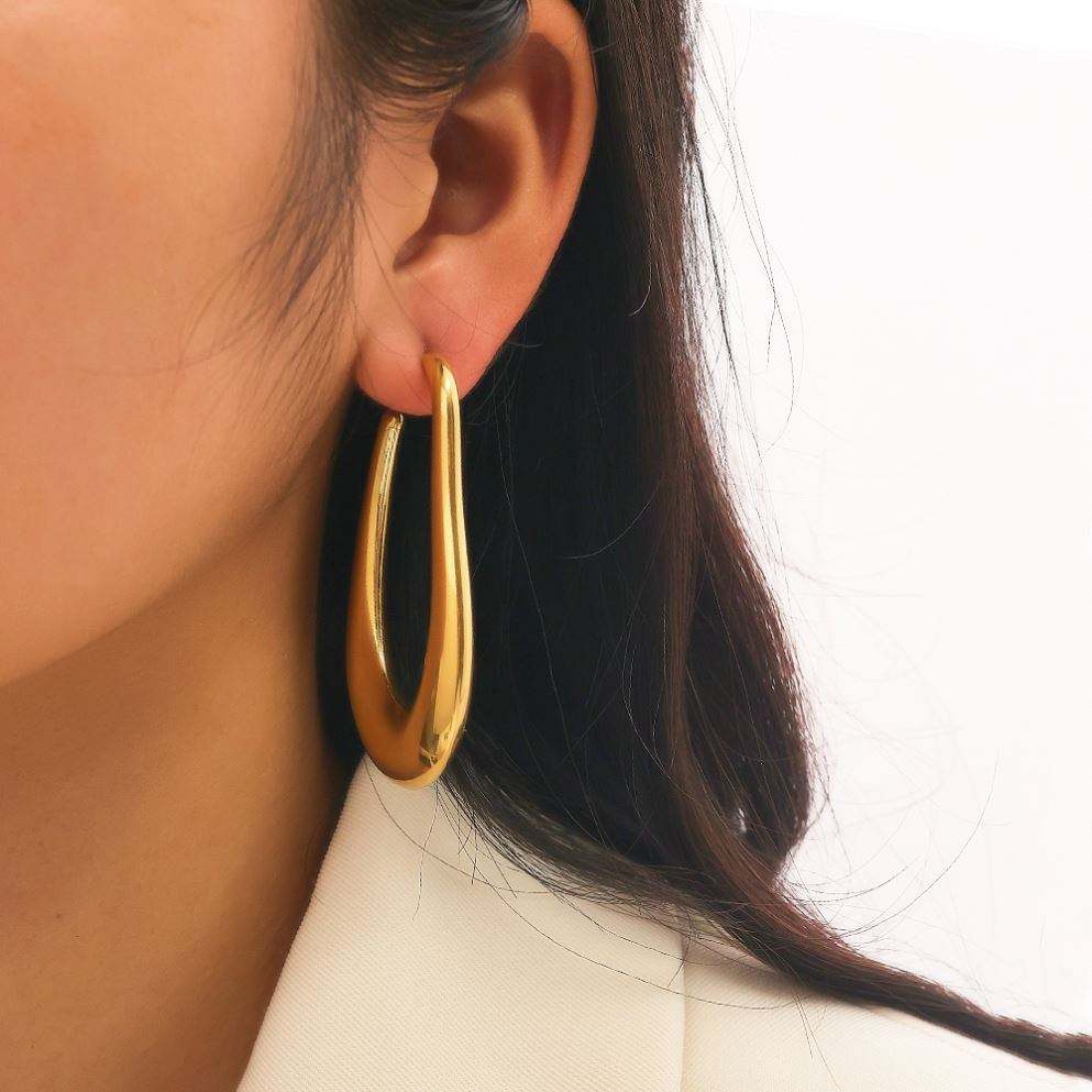 Thick Hoop Earrings