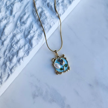 Floral Pendant - Sapire Jewellery