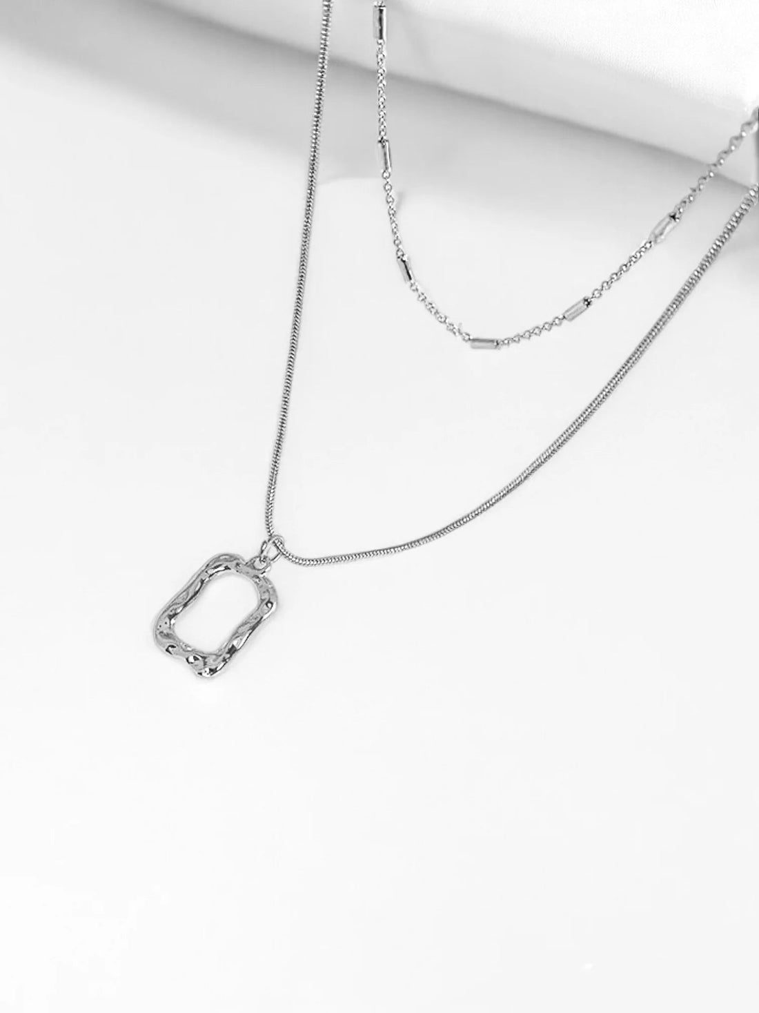Quad Double Silver Necklace - Sapire Jewellery